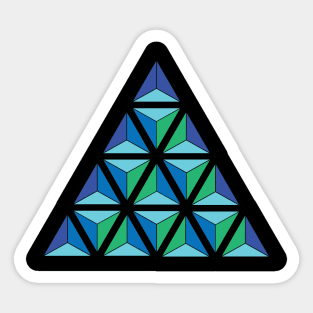 TRIANGLE TESSERACT Sticker